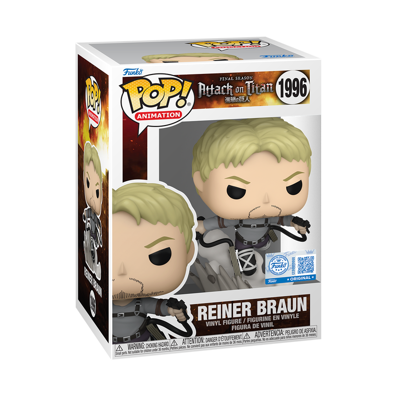 Фігурка Funko Pop Attack on Titan - Reiner Braun / Фанко Поп Атака на титанів - Райнер Браун #1996