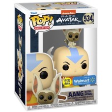 Фігурка Funko Pop Avatar The Last Airbender - Aang with Momo / Фанко Поп Аватар Легенда об Аанге та Момо #534 Glows