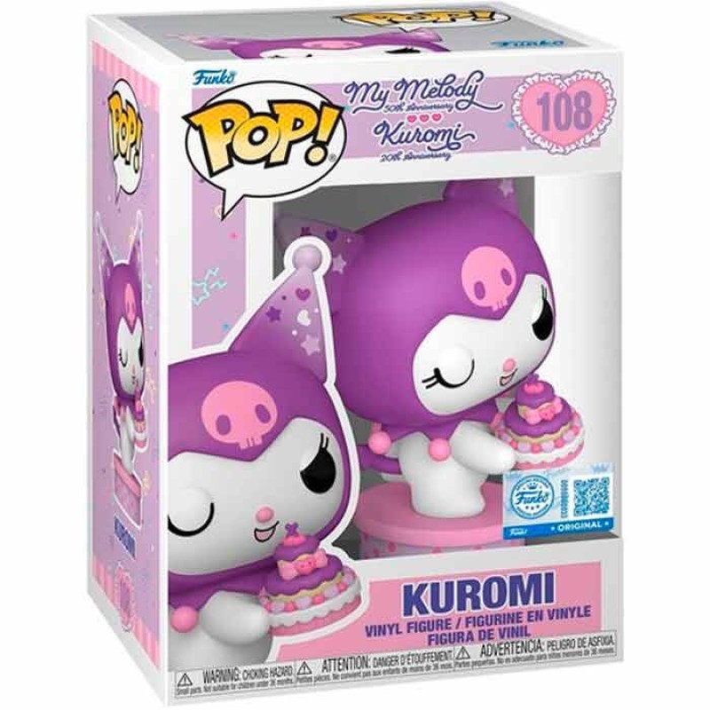 Фигурка Funko Pop Hello Kitty - Kuromi (with Cake) / Фанко Поп Хелло Китти - Куроми #108