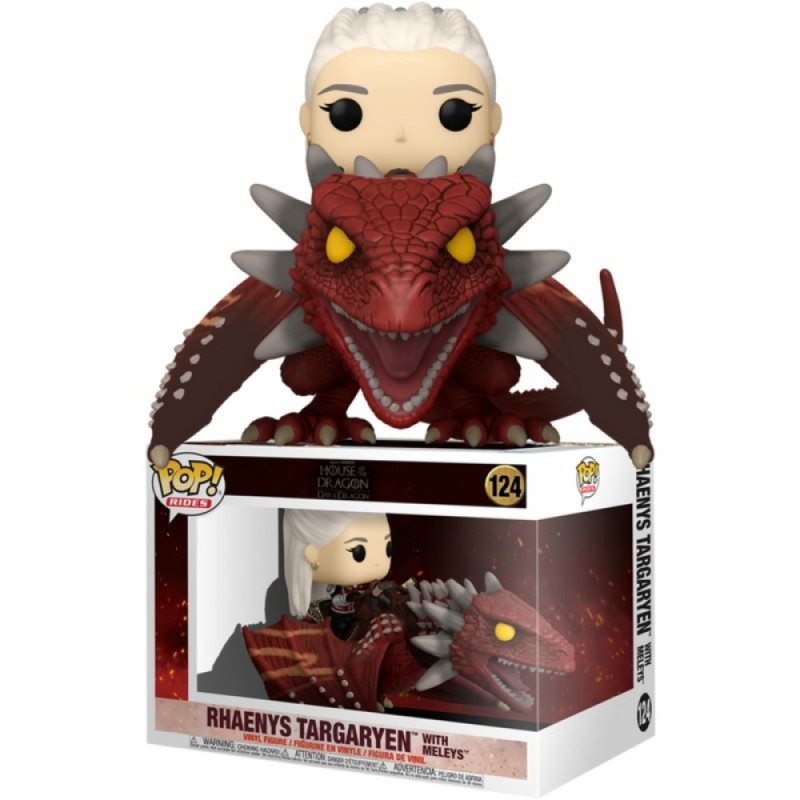 Фигурка Funko Pop House of the Dragon - Rhaenys Targaryen with Meleys / Фанко Поп Дом дракона - Рейнис Таргариен и Мелеис #124