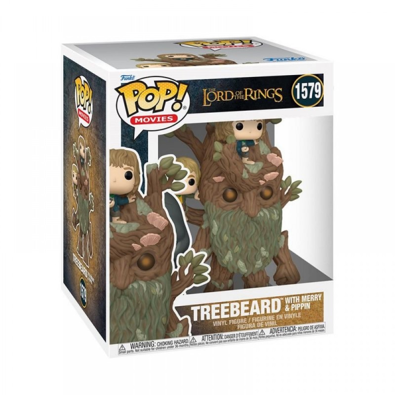 Фігурка Funko Pop Lord of the Rings - Treebeard with Merry and Pippin / Фанко Поп Володар Перснів - Древлен, Мері, Піпін #1579