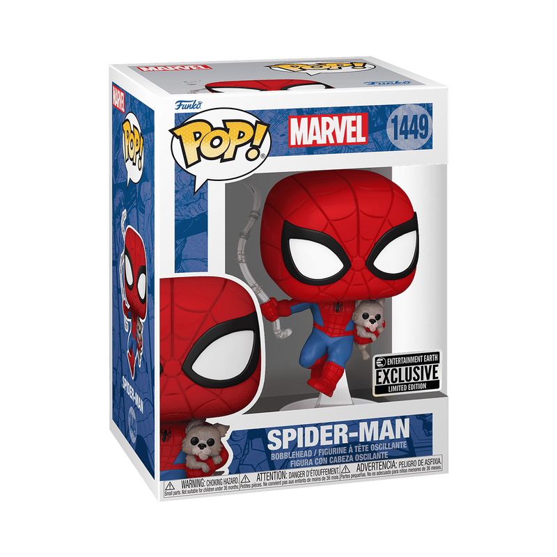 Фигурка Funko Pop Marvel - Spider-Man with Sandwich the Dog / Фанко Поп Человек-паук #1449