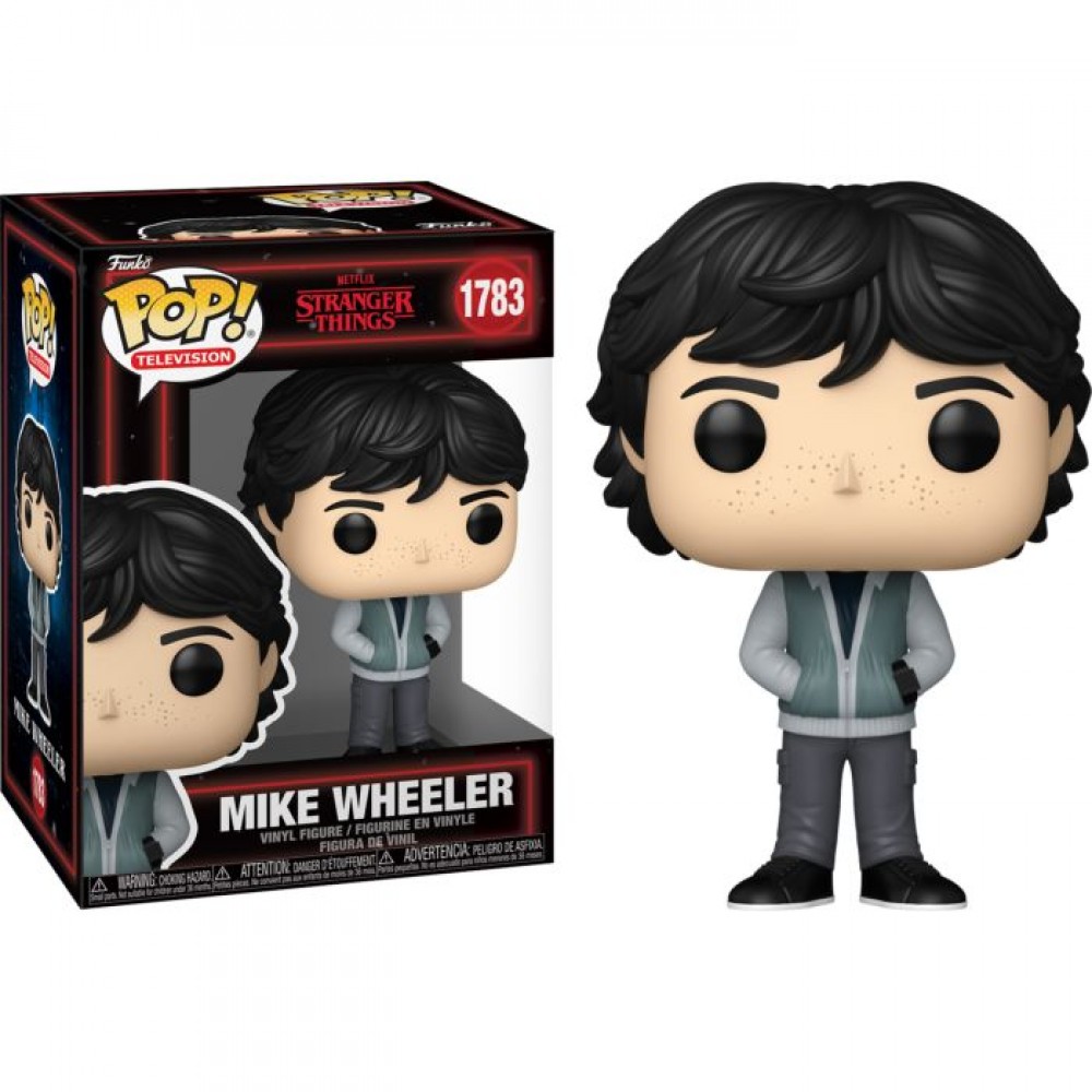 POP [Stranger Things - Cali Mike Wheeler [Saison 4] Funko Figurine en vinyle (livrée avec étui de protection compatible), multicolore, 9,5 cm