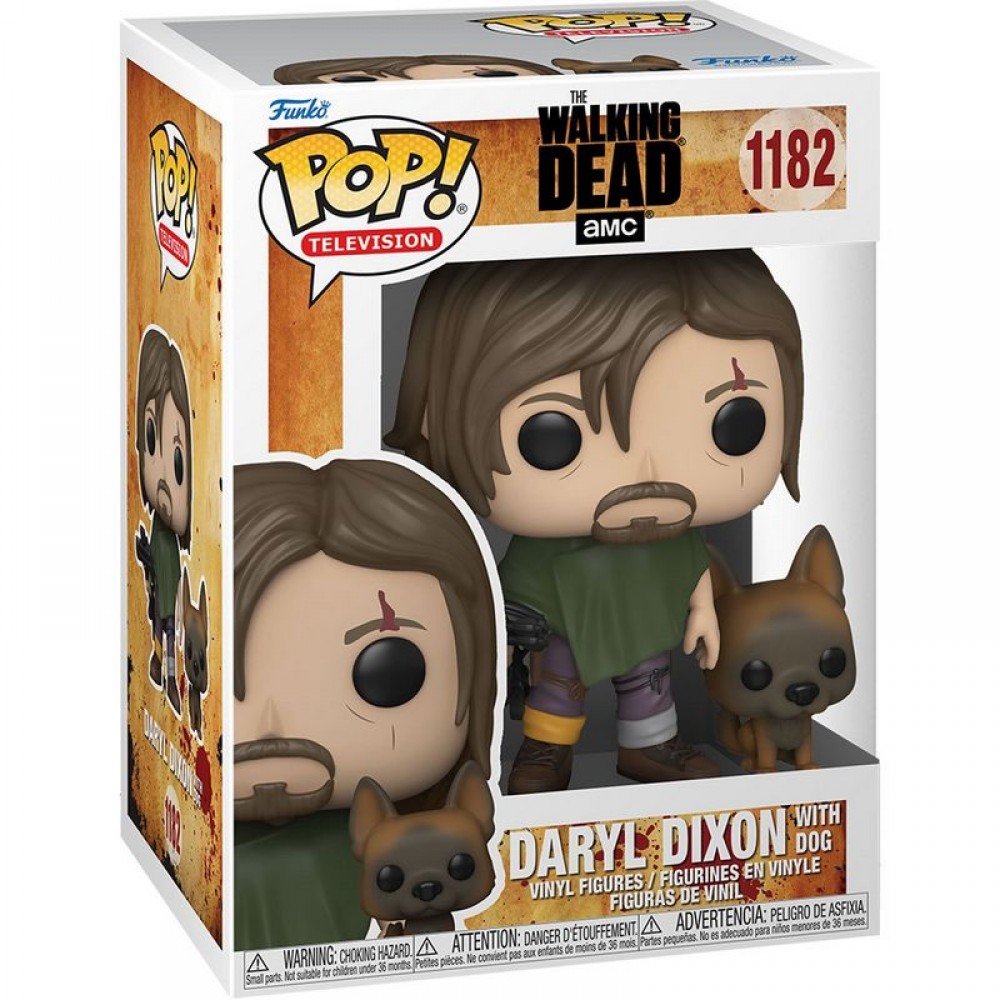 Фигурка Funko Pop Walking Dead - Daryl Dixon with Dog / Фанко Поп